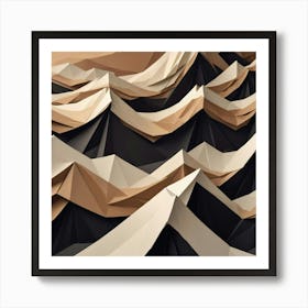 Black and White Abstract Art 331 Art Print