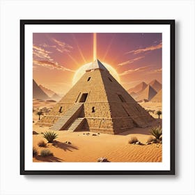 Pyramid Of Giza Art Print