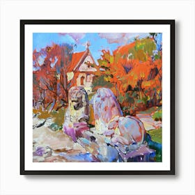 Autumn in the park Art Print