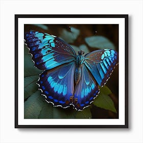 Blue Butterfly 1 Art Print