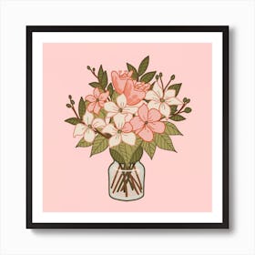 Flowers In A Vase 3 Art Print