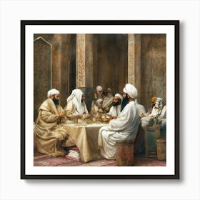 Islamic Gathering Art Print