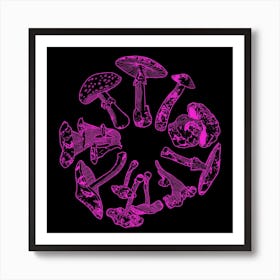 Acid Mushroom Trip Art Print