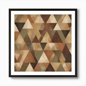 Abstract Triangles 14 Art Print