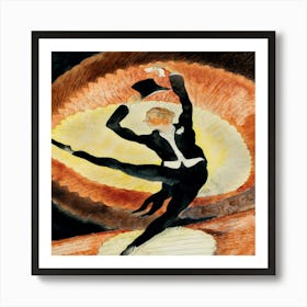 In Vaudeville Acrobatic Male Dancer With Top Hat (1920) Painting In High Resolution By Charles Demuth Art Print