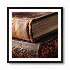 Old Books On A Table 6 Art Print