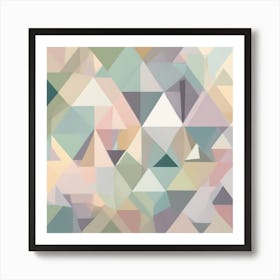 Abstract Triangles 1 Art Print