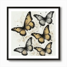 Butterflies 9 Art Print