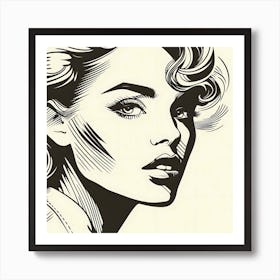 Portrait Of A Woman Art Print