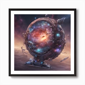 Galaxy Sphere Art Print