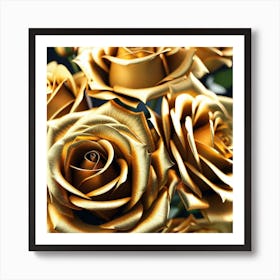 Gold Roses 8 Art Print