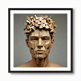 Wood Sculpture Art Print