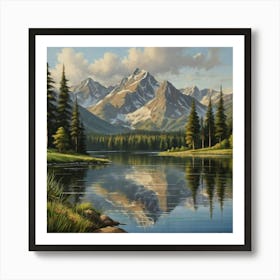 Mountain Lake 2 Art Print