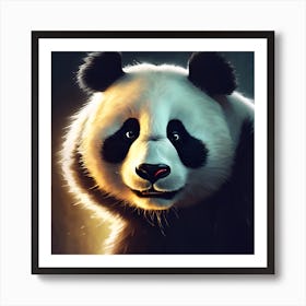 Panda Bear on the Prowl Art Print