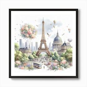 Eiffel Tower Art Print