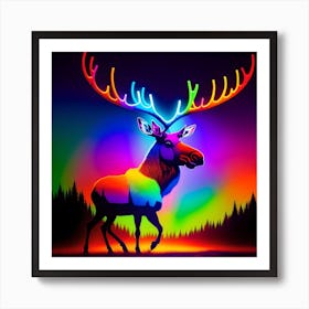 MOOSE ON THE LOOSE Art Print