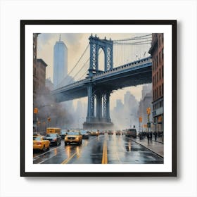 Manhattan Bridge New York City Art Print