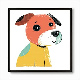 Charming Illustration Dog 4 Art Print