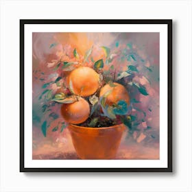 Oranges In A Pot 17 Art Print
