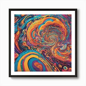 Psychedelic Swirl 3 Art Print