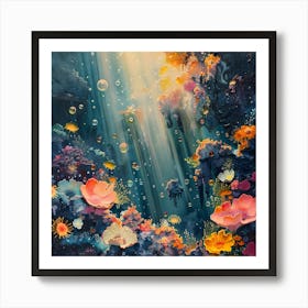 Flower Garden, Pop Surrealism, Lowbrow Art Print