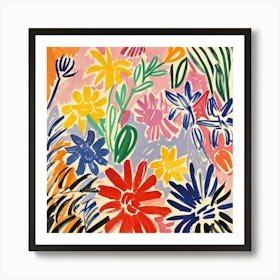 Spring Flowers Painting Matisse Style 5 Art Print