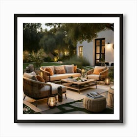 Outdoor Living Room Art Print