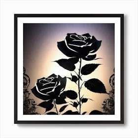 Black Roses 5 Art Print