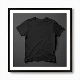 Black T - Shirt 38 Art Print