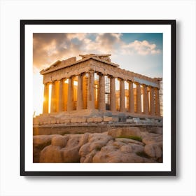 Armadiler Venture Into The Historical Wonders Of The Acropolis Art Print