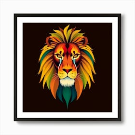 Lion Head Art Print