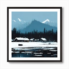 Winter Scene 1 Art Print