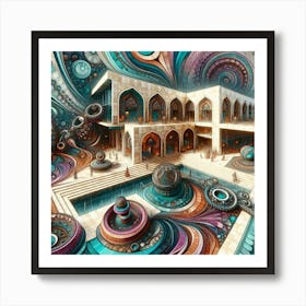 station for extradimensional travel Art Print