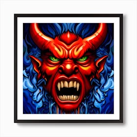 Devil Head 6 Art Print