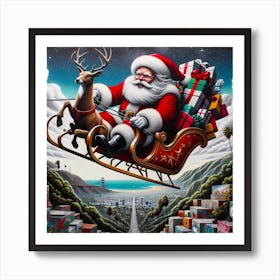 Santa Claus S Present Of Peace 04 Art Print