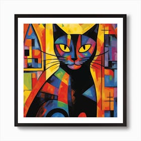 Cat In The City 1 Art Print