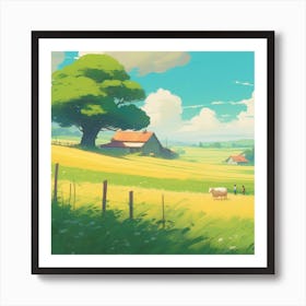 Landscape Painting 82 Art Print