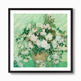 Roses, by Vincent van Gogh, 1890 Art Print