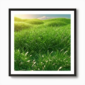 Grass Field 25 Art Print