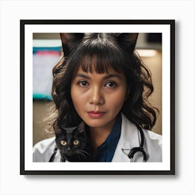 Doctor Cat Art Print