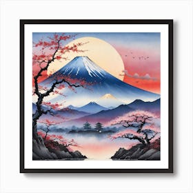 Mt Fuji Art Print