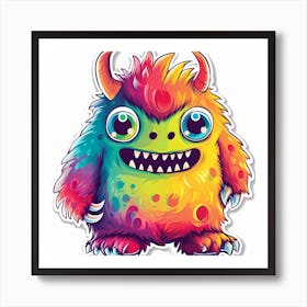 Monster Sticker 3 Art Print