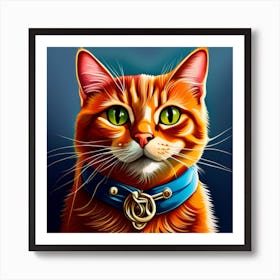 Orange Tabby Cat Art Print