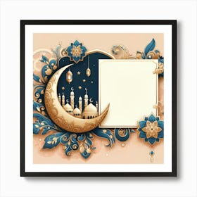 Islamic Ramadan Greeting Card 1 Art Print