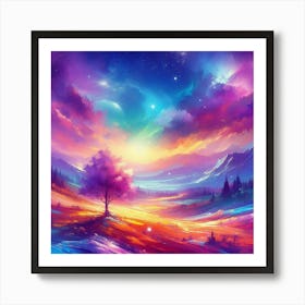 Abstract Landscape Painting 10 Art Print