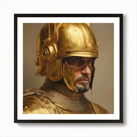 Golden Knight Art Print