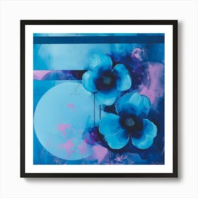 Blue Poppies 3 Art Print