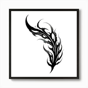 Feather Tattoo Design 2 Art Print