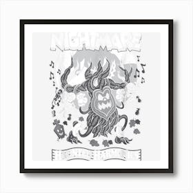 Haunted Harmonies Vintage Cartoon Halloween Art Print