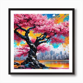 Cherry Blossom Tree 21 Art Print